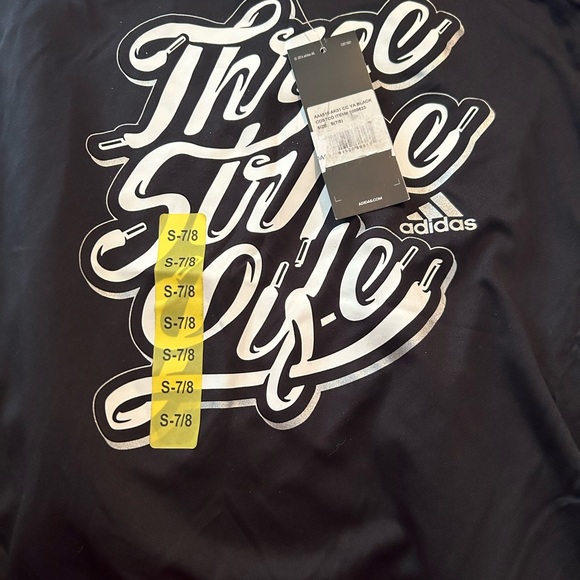 Adidas, Short Sleeve T-Shirt, Girls Size Small 7/8 - Picture 3 of 6